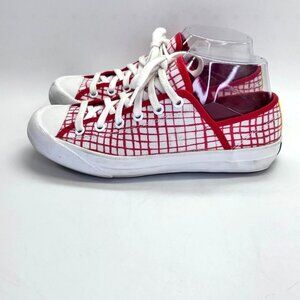 Kate Spade Saturday PF Flyers Women's Size 6 Lace Up Cap Toe Checked Sneakers